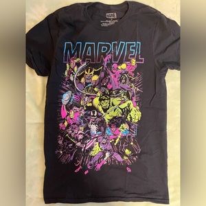 Black Marvel Graphic Tee
